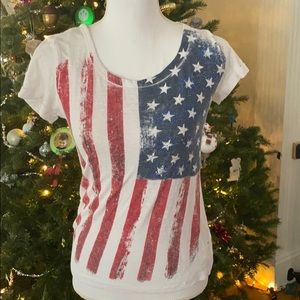 American flag tee
